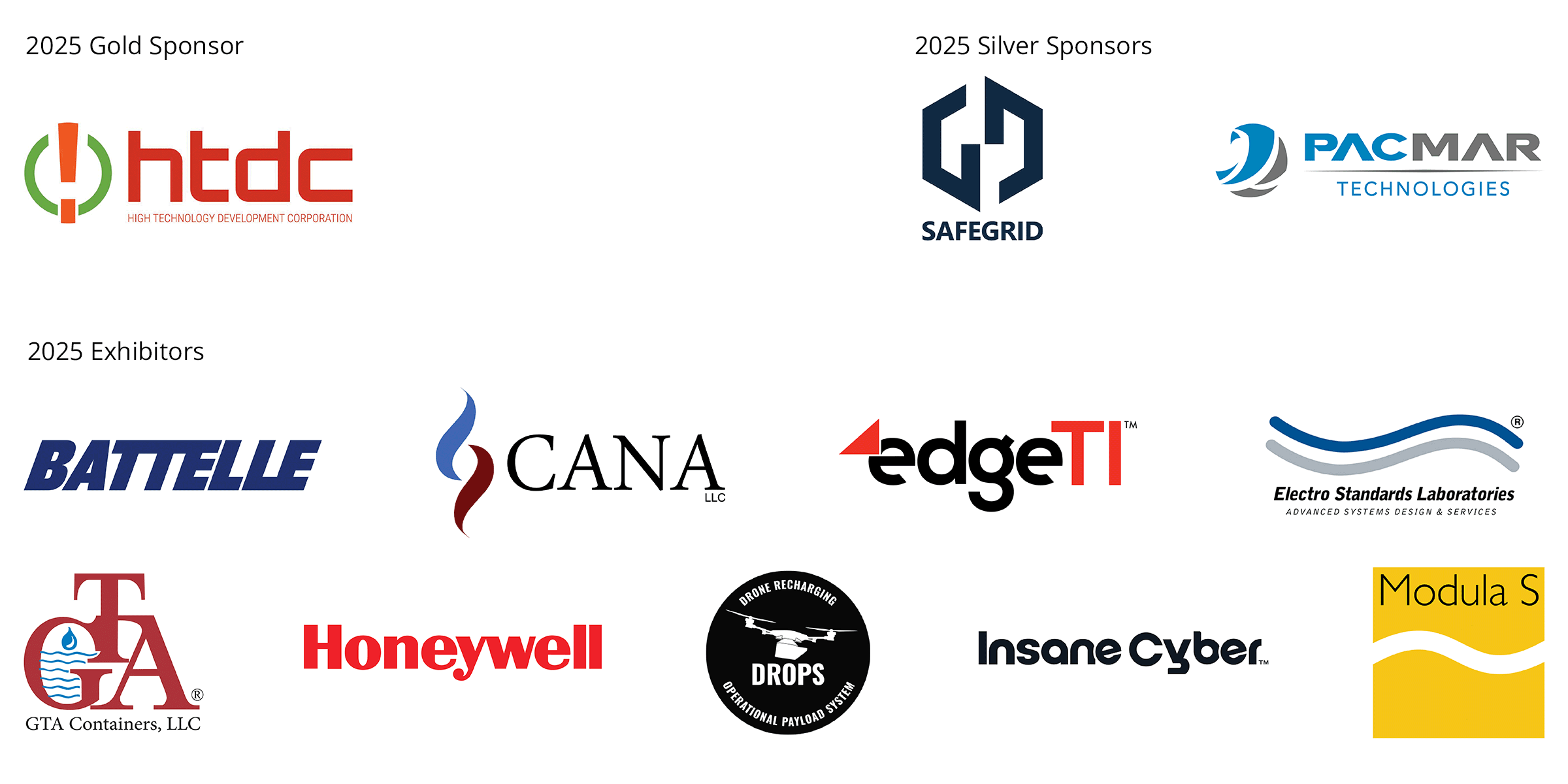 2025 Sponsors and Exhibitors